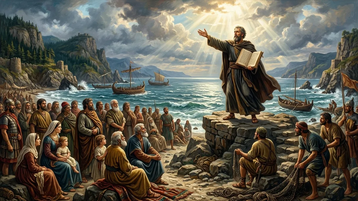 Apostle Matthias chosen by sacred lot in the Jerusalem Upper Room