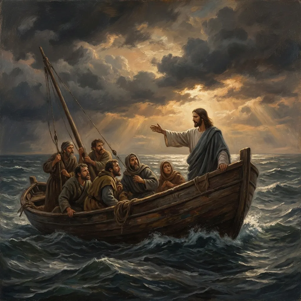 Calming the Storm - Matthew 8:23-27 | Bible Hunger