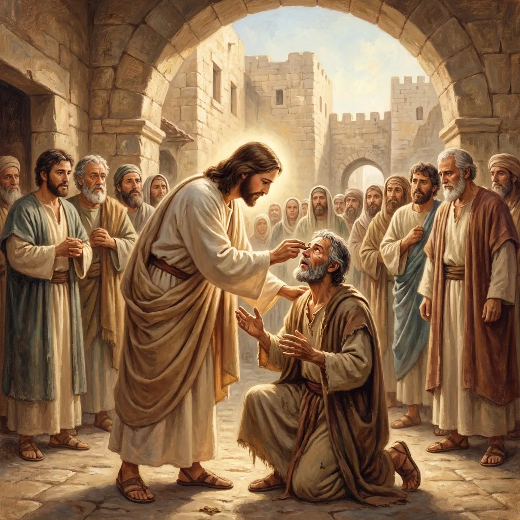 Healing the Man Born Blind - John 9:1-12 | Bible Hunger