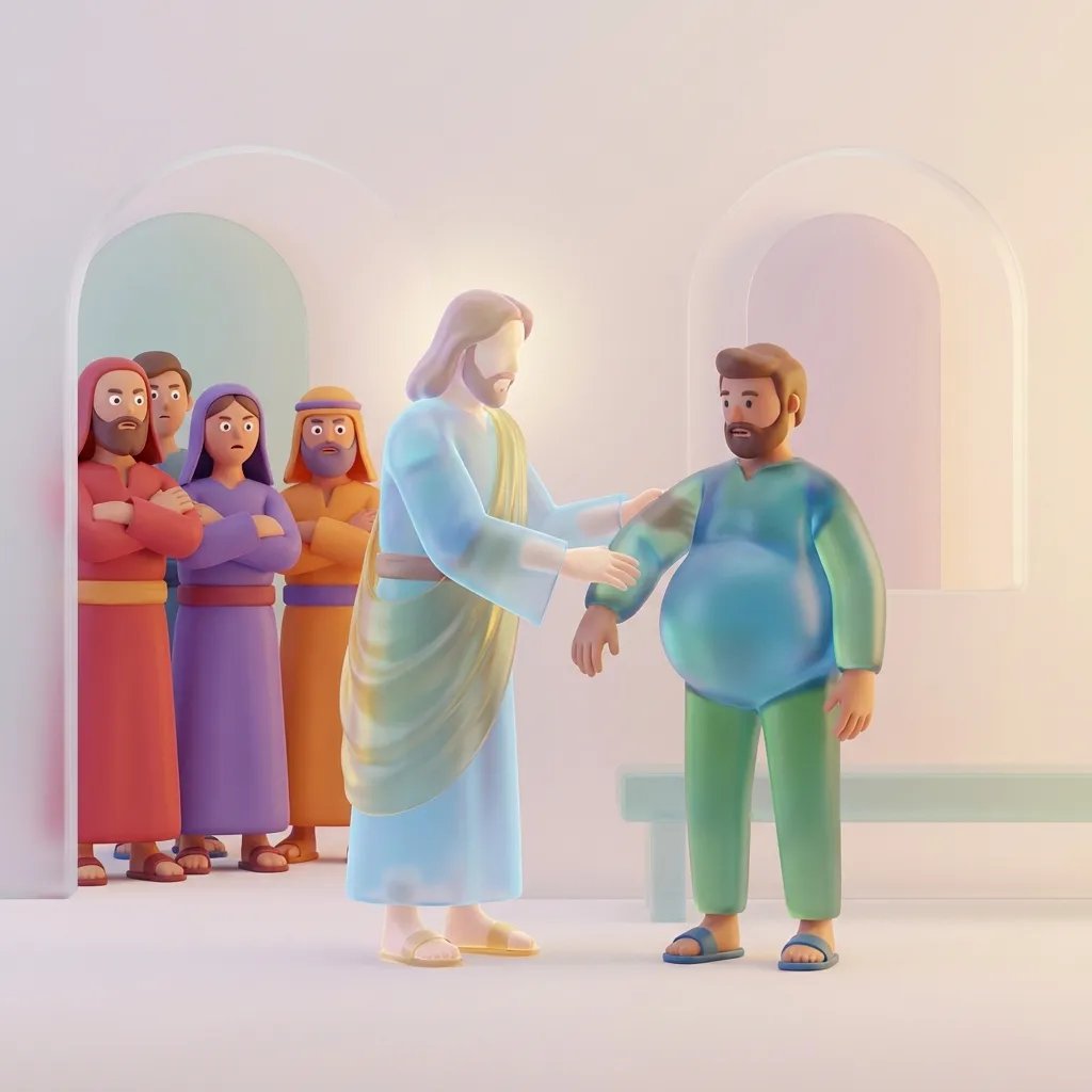 Man with Dropsy - Luke 14:1-6 | Bible Hunger