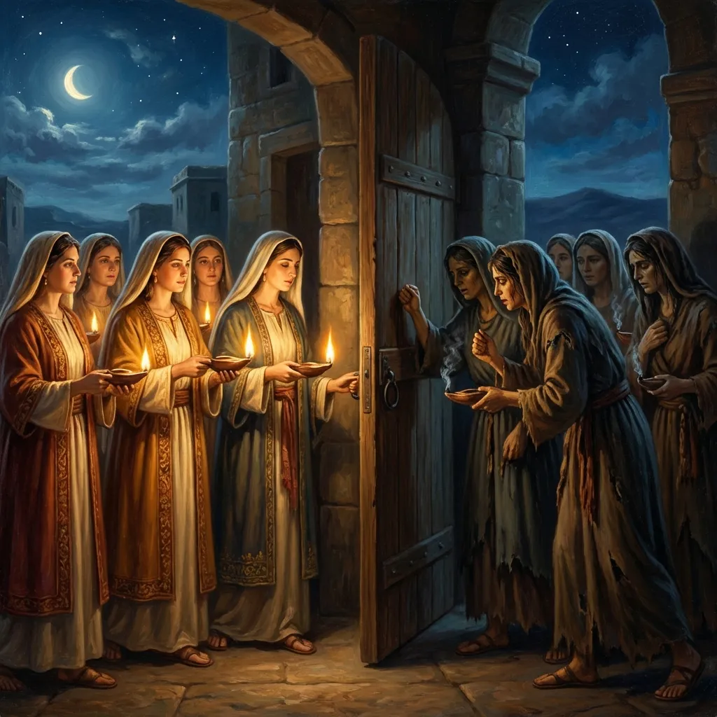 The Ten Virgins - Matthew 25:1-13 | Bible Hunger