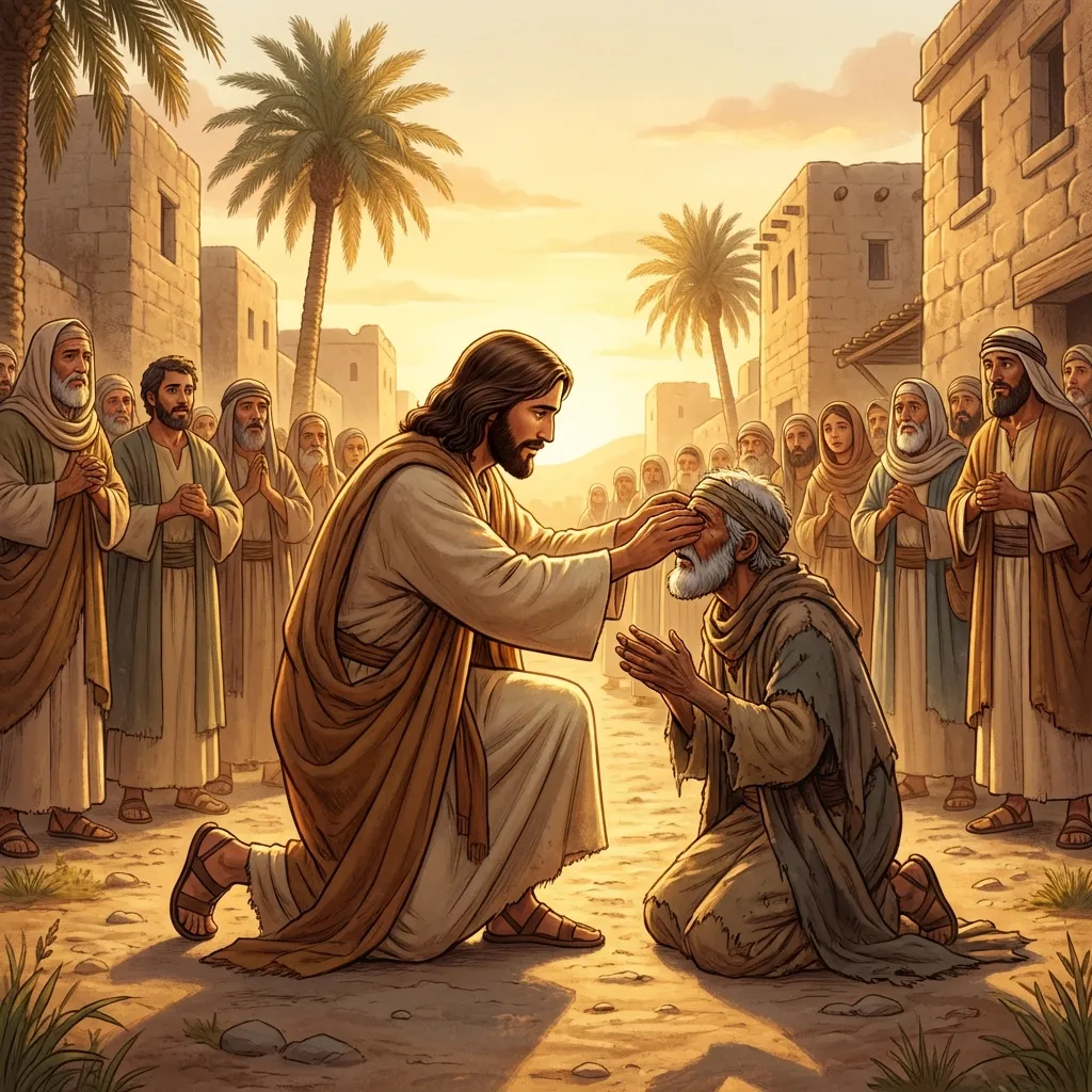 Healing the Two Blind Men - Matthew 9:27-31 | Bible Hunger