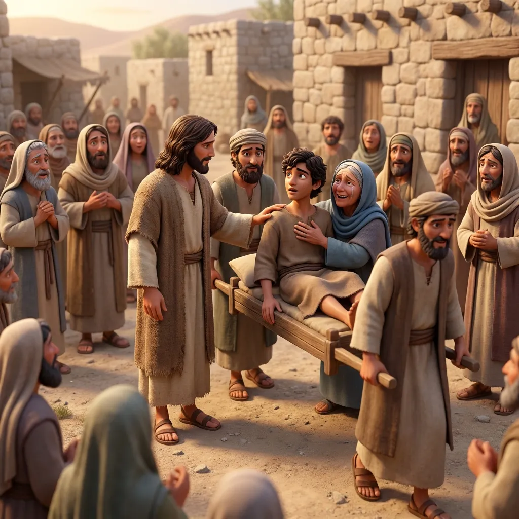 Raising the Widow's Son - Luke 7:11-17 | Bible Hunger