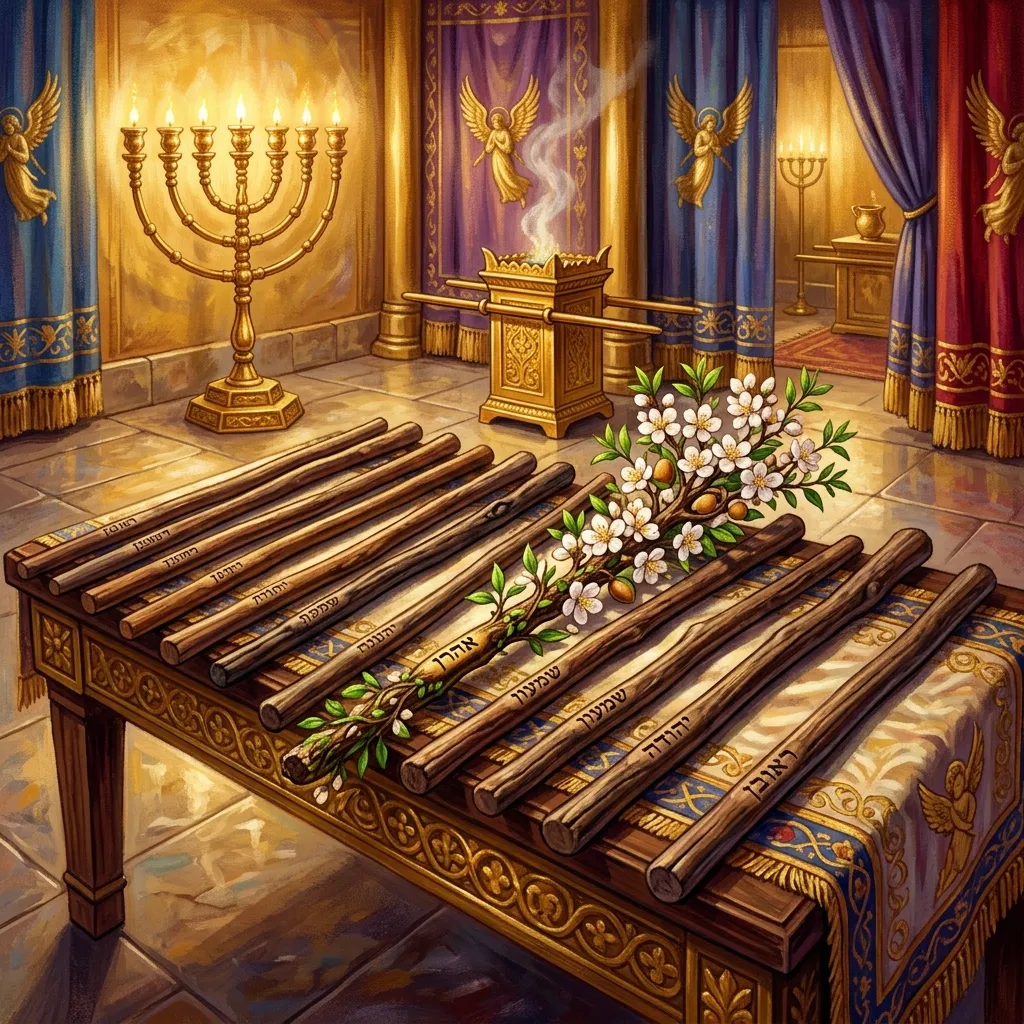 Aaron's Rod That Budded: The Test of the Twelve Staffs, Almond Blossoms, and The Vindicated Priesthood | Bible Hunger
