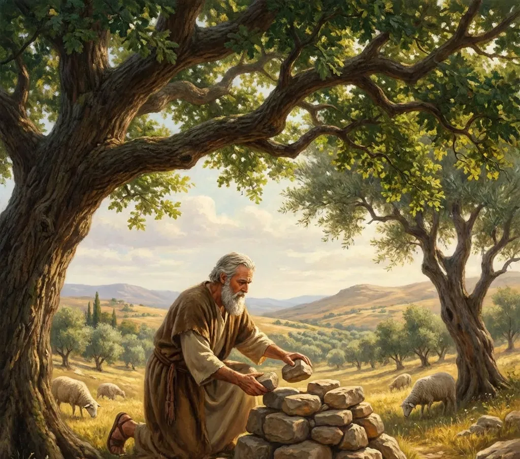 Abraham builds an altar