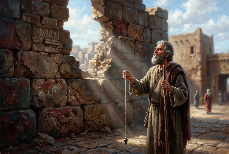 Amos & The Plumb Line of Divine Justice - Amos 5, 7-8 | Bible Hunger
