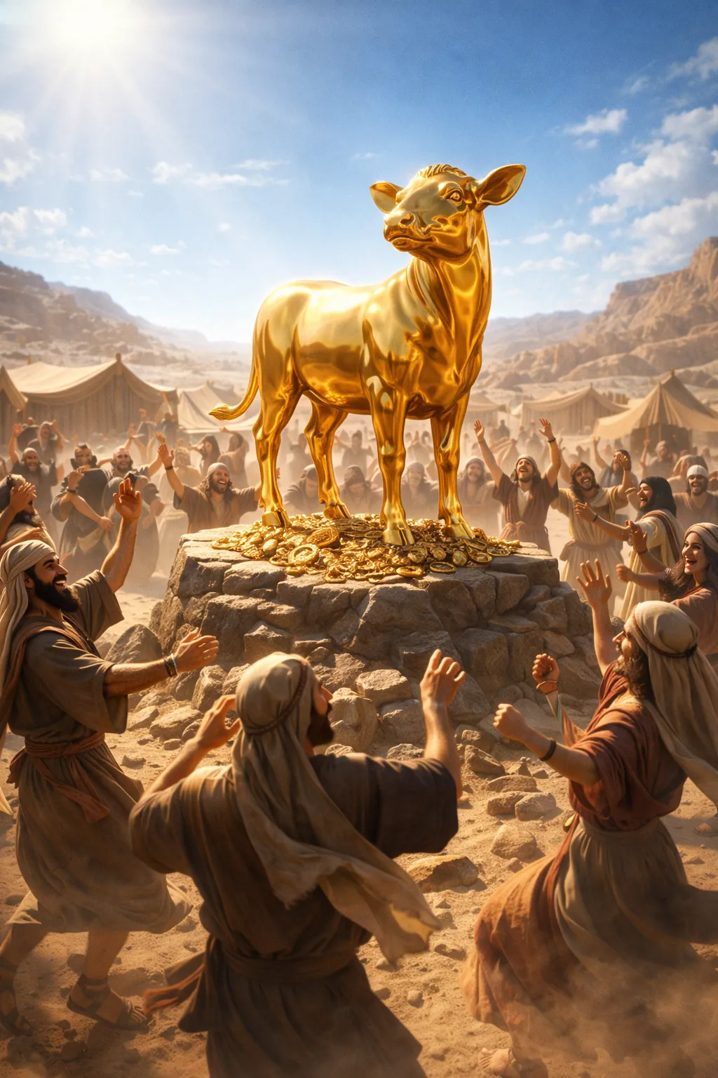 The Golden Calf: Idolatry at the Foot of Sinai, The Shattered Tablets, and Moses' Sacrificial Intercession | Bible Hunger