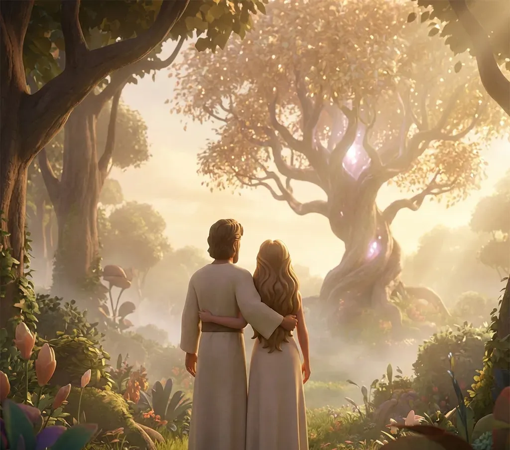 Adam and Eve in Eden