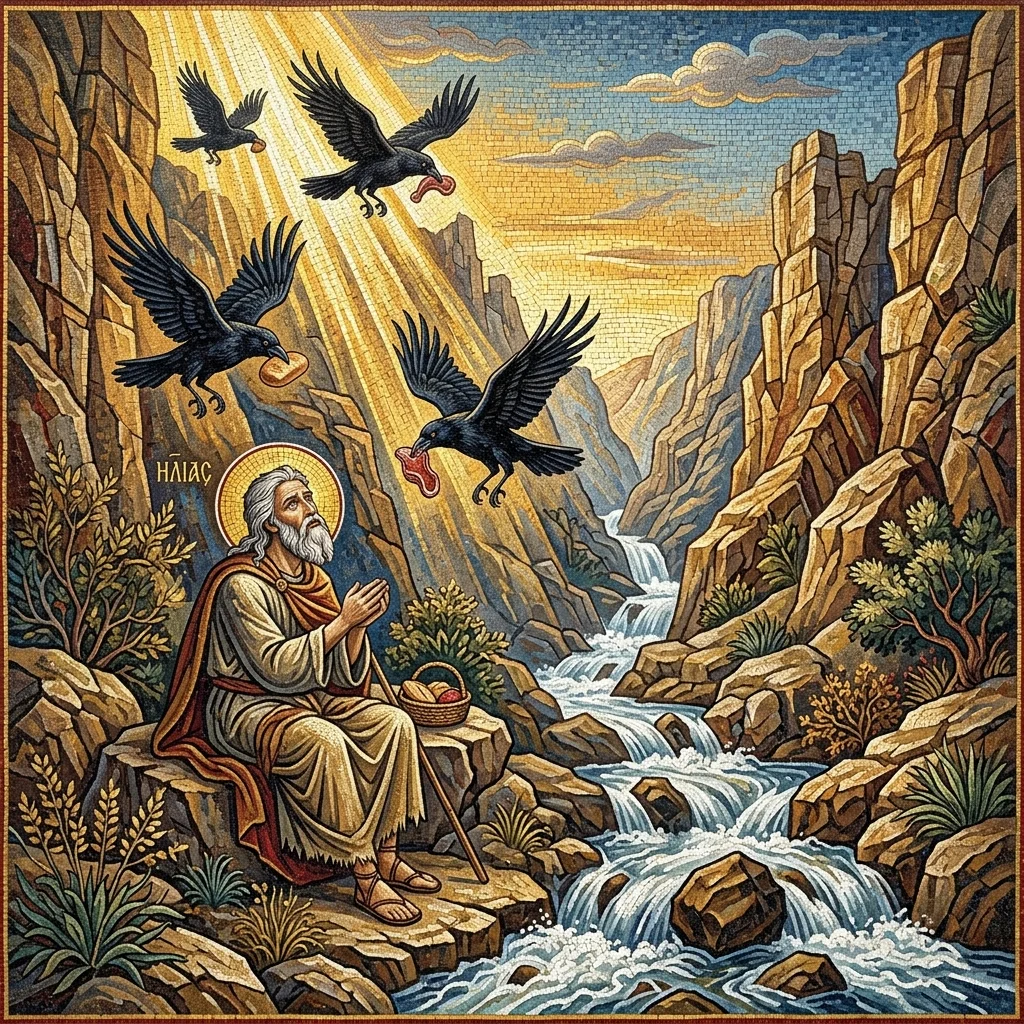 Elijah and the Ravens at the Brook Cherith - 1 Kings 17 | Bible Hunger