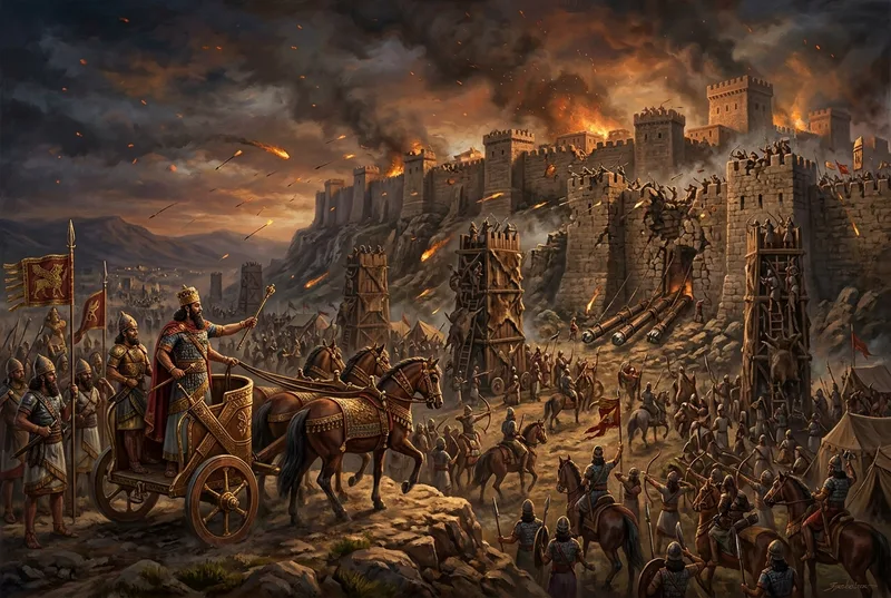 The three-year Assyrian siege of Samaria
