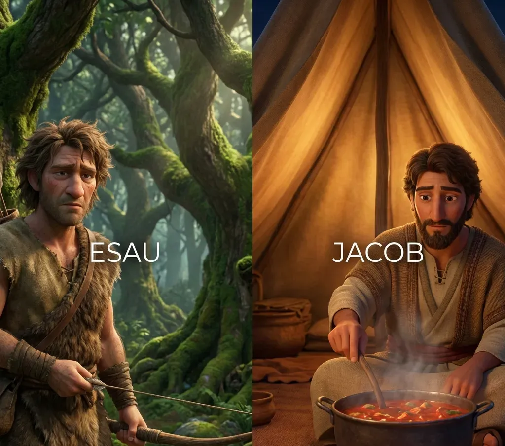 Jacob and Esau: The Sovereignty of Election, The Despised Birthright, and The Blessing - Genesis 25:19 - 34; 27:1 - 46 | Bible Hunger