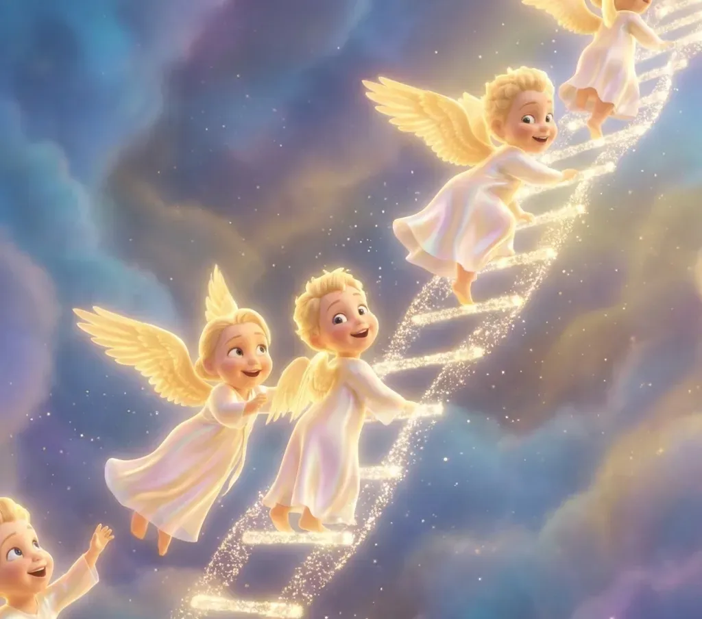 Angels Ascending and Descending Jacob's Ladder