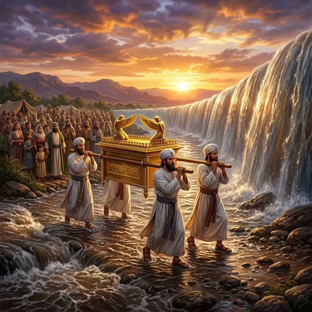 Crossing the Jordan River at Flood Stage: The Ark of the Covenant, The Waters Cut Off at Adam, and The Twelve Memorial Stones at Gilgal | Bible Hunger