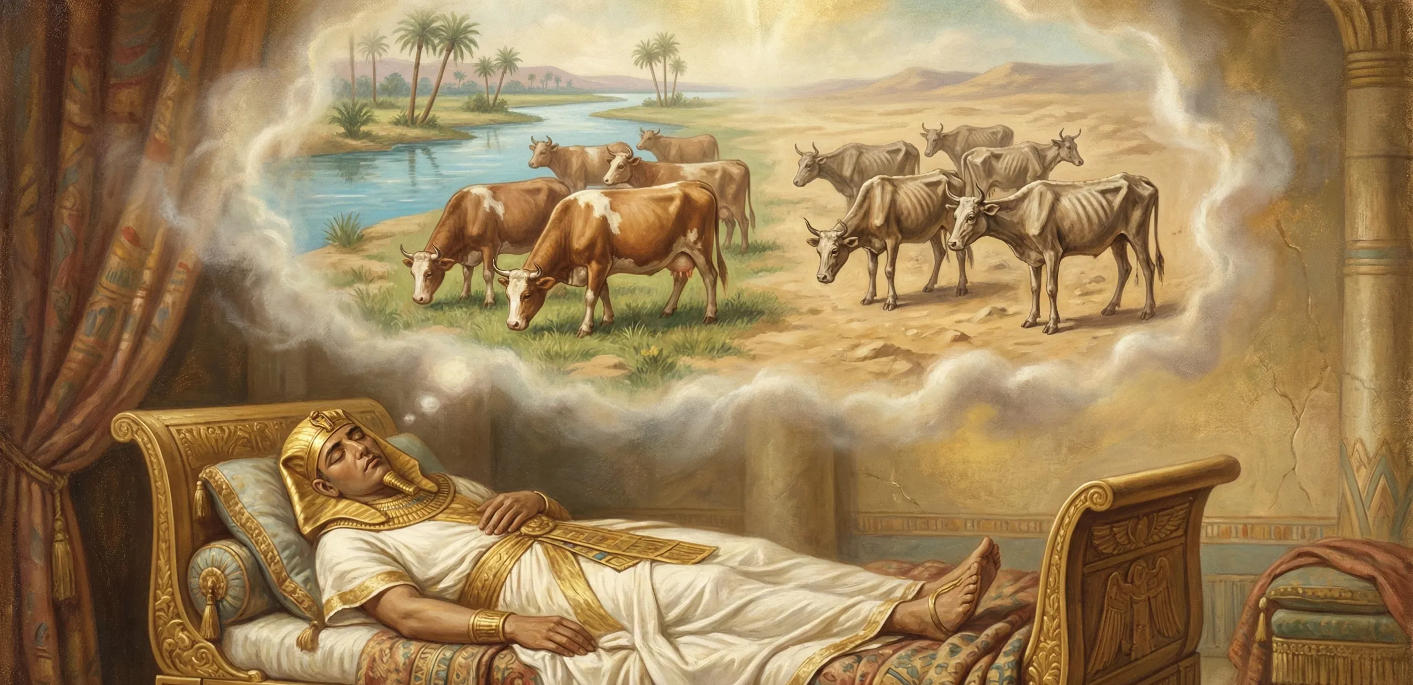 Joseph the Ruler: Pharaoh's Dreams, From Dungeon to Dynasty, and Sovereign Famine Relief - Genesis 41:1 - 41:57 | Bible Hunger