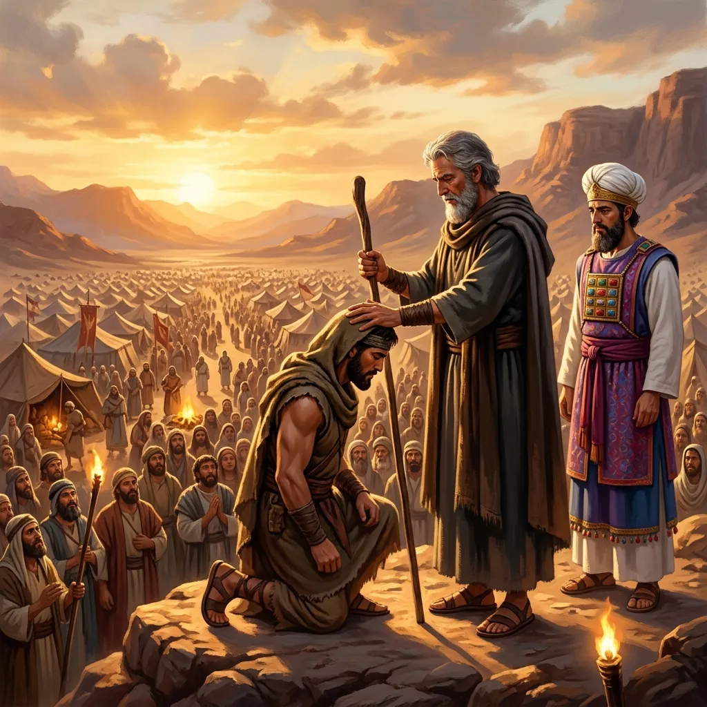 The Commissioning of Joshua: The Transfer of the Spirit, Holy Hands at the Tabernacle, and The Injunction to Courage | Bible Hunger