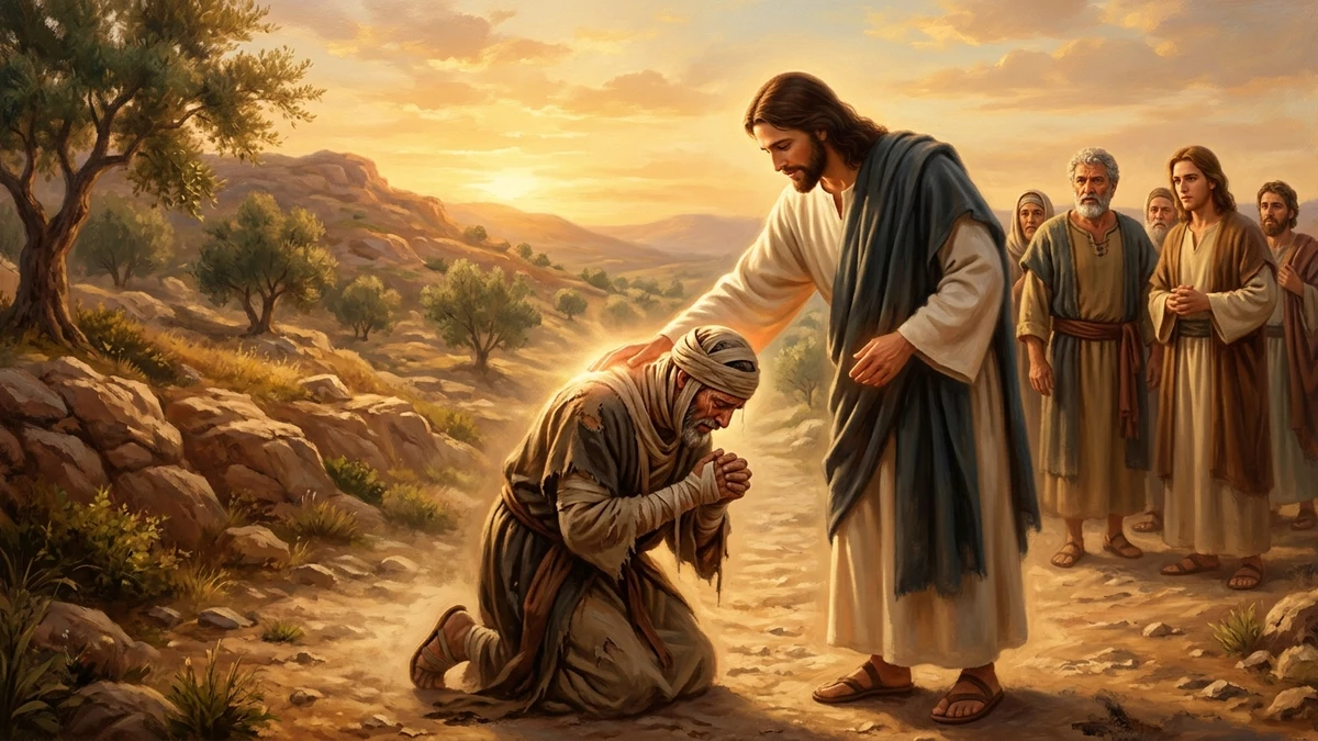 Cleansing the Leper & The Paralytic Lowered Through the Roof: Compassion and Authority to Forgive Sins - Mark 1:40–45; 2:1–12; Luke 5:12–26; Matthew 8:1–4; 9:1–8; Leviticus 13–14 | Bible Hunger