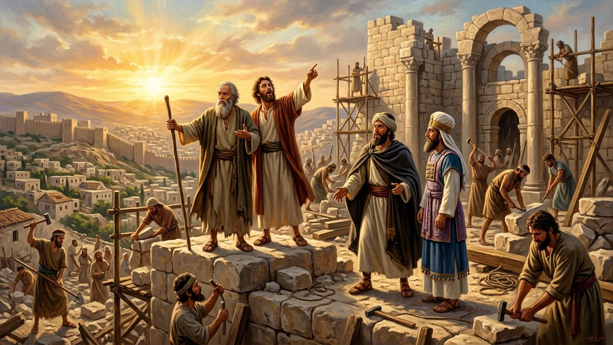 Rebuilding the Second Temple: Haggai, Zechariah & Zerubbabel - Ezra 4–6, Haggai 1–2, Zechariah 4 | Bible Hunger