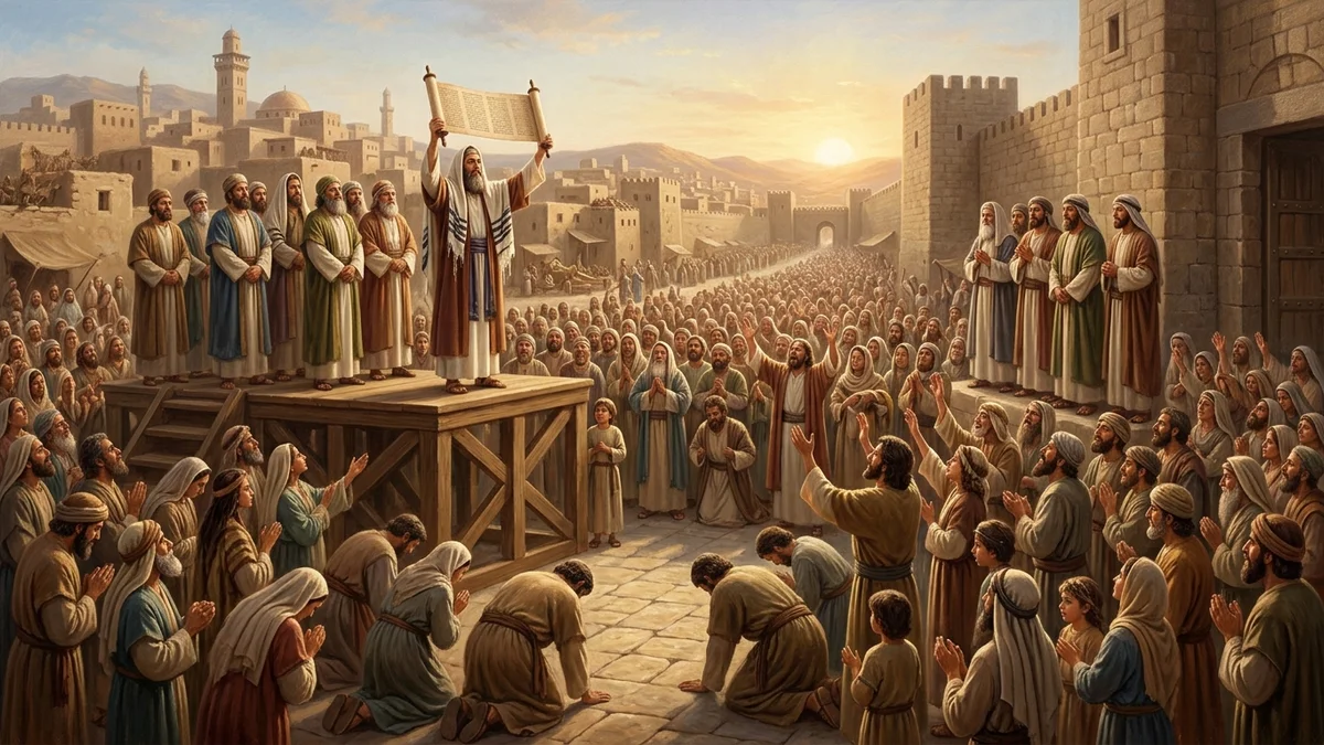 The Great Water Gate Revival & Covenant Renewal - Nehemiah 8–10 | Bible Hunger
