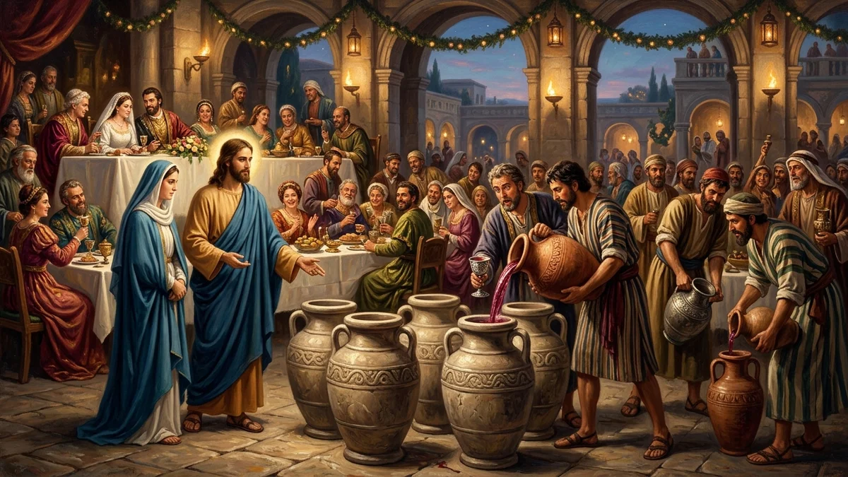 The Wedding at Cana: The First Sign & Water Turned into Wine - John 2:1–11 | Bible Hunger