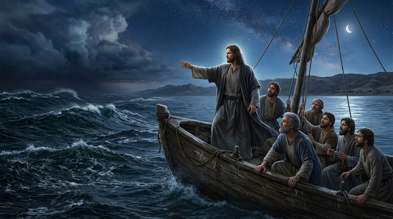 Jesus Calming the Storm on the Sea of Galilee